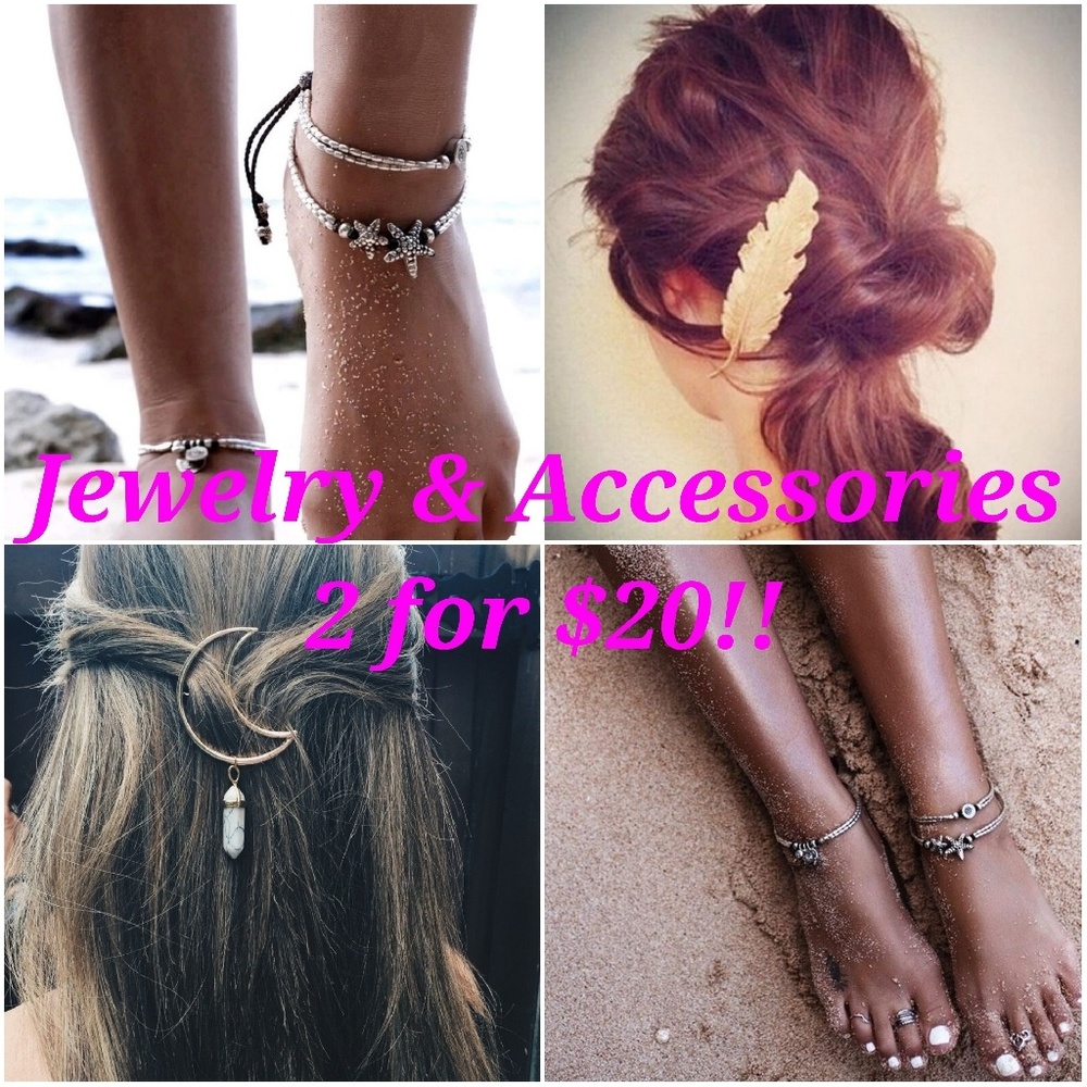 💖ALL JEWELRY & ACCESSORIES 2 for $15!!💖